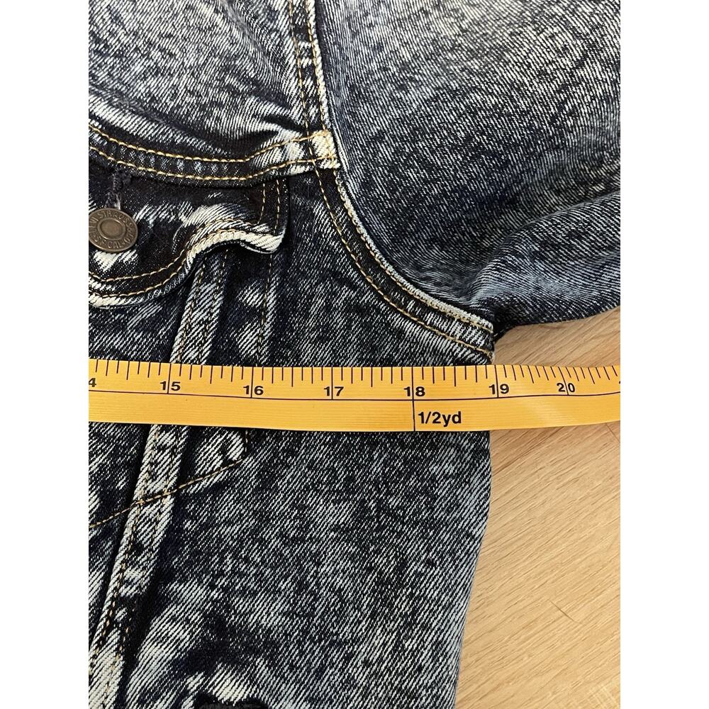 Levi's Acid Wash Denim Jacket Men’s Small Blue Denim Trucker Retro 72334-0335 - Picture 10 of 12